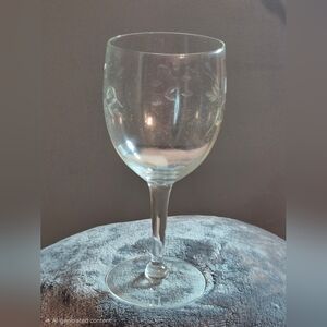 Stunning Vintage Princess House Embossed Wine Goblets - Set of Four!